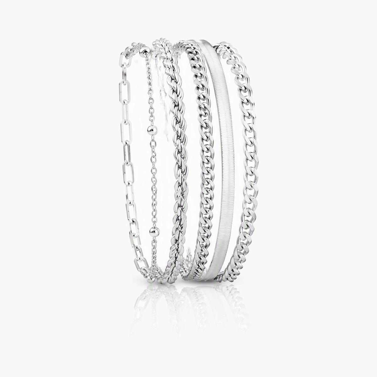 Trendy Mixed Chain Link Bracelet