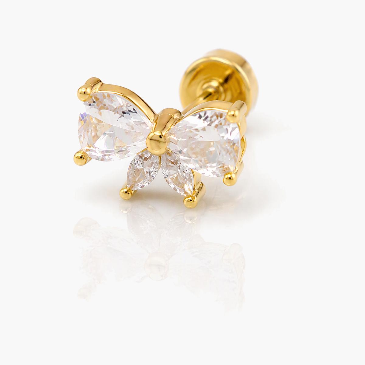 Cute Butterfly Star Charm Ring
