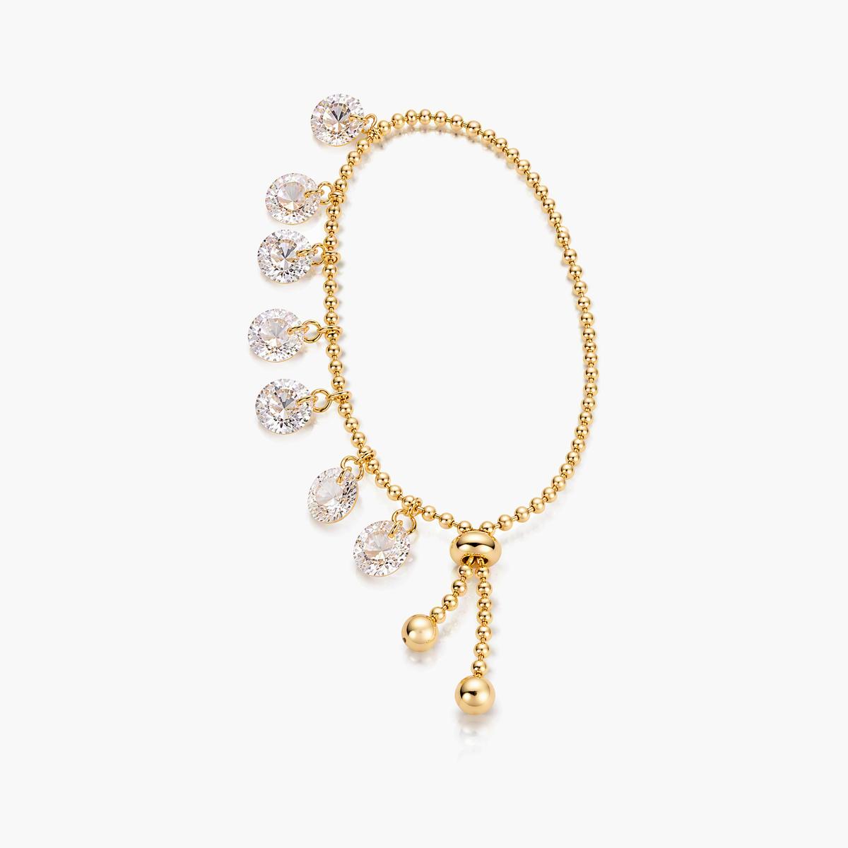 Dainty Flower Charm Bracelet