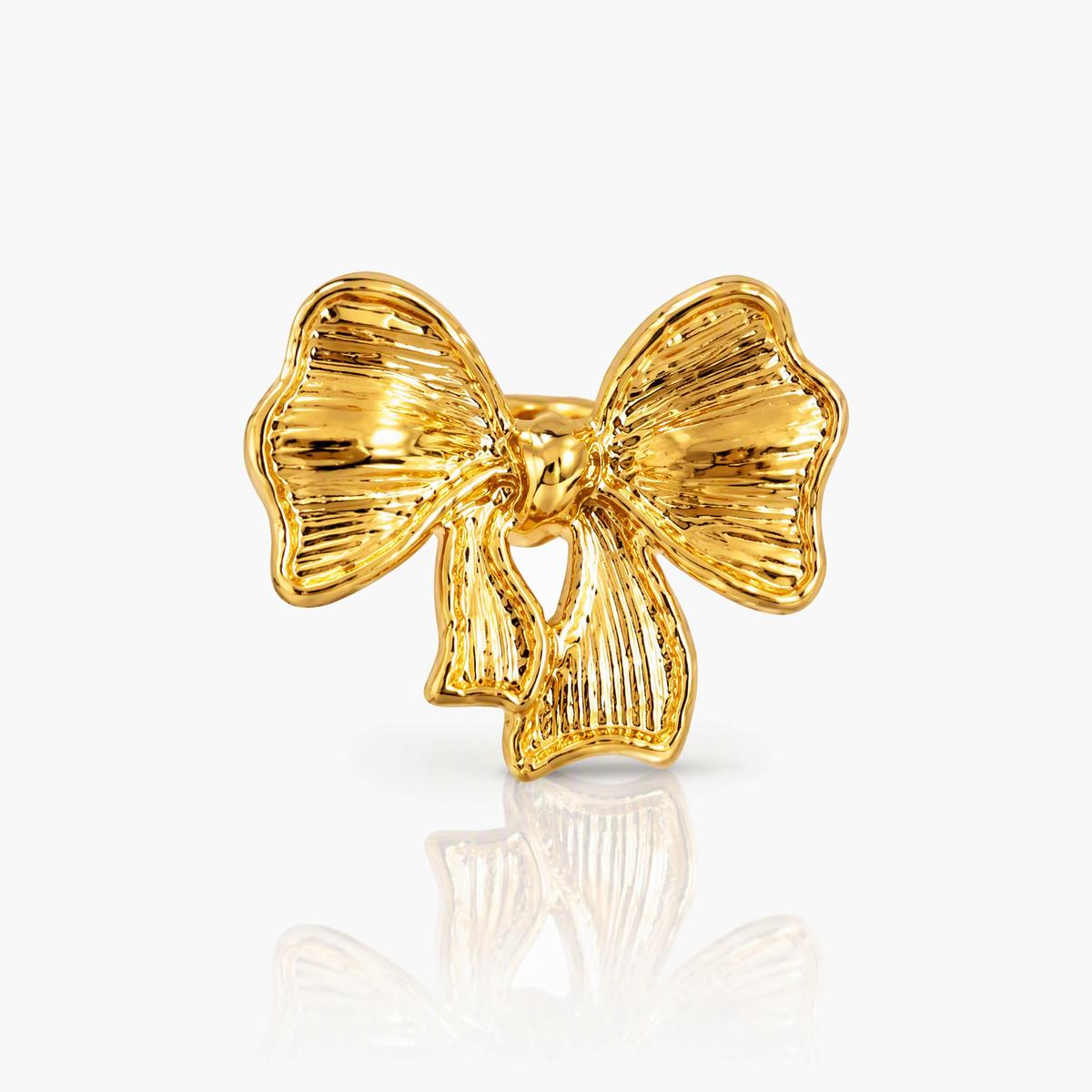 Textured Bow Earrings