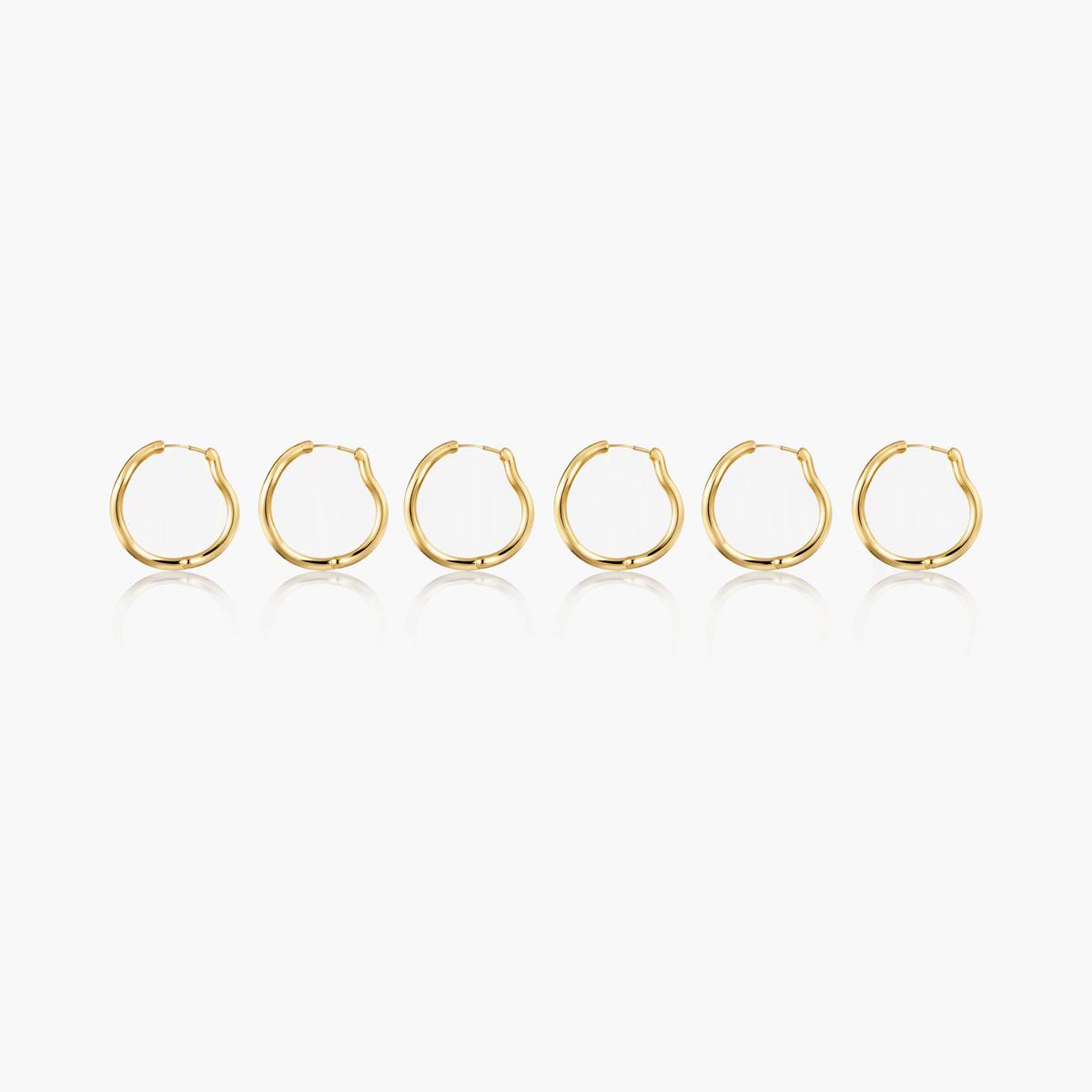 Wavy Hoop Earrings