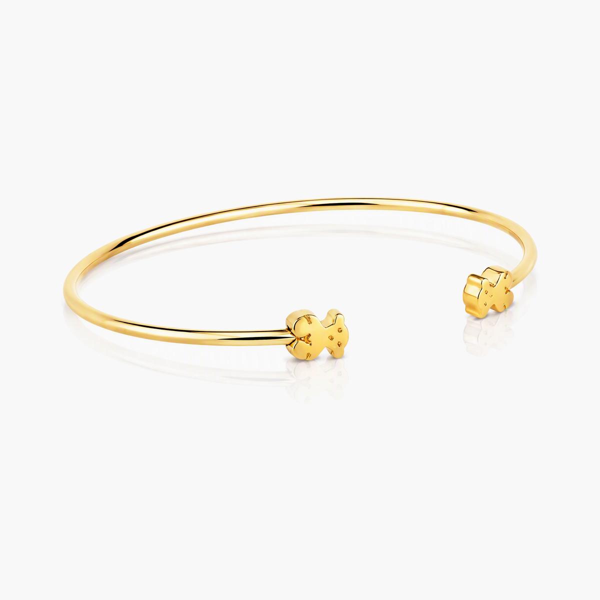 Cute Bear Open Cuff Bracelet