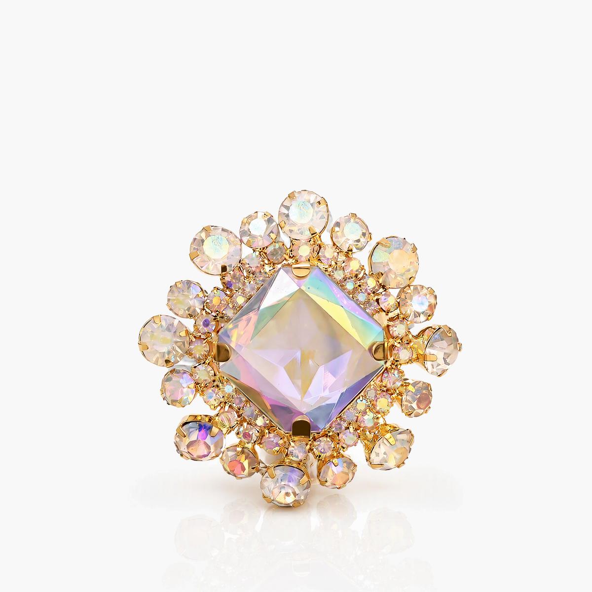 Luxury Square Cluster Ring