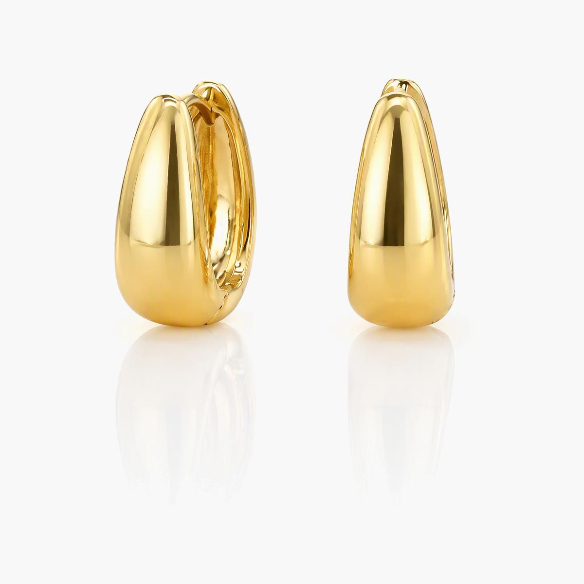 Trendy Mixed Motif Huggie Earrings