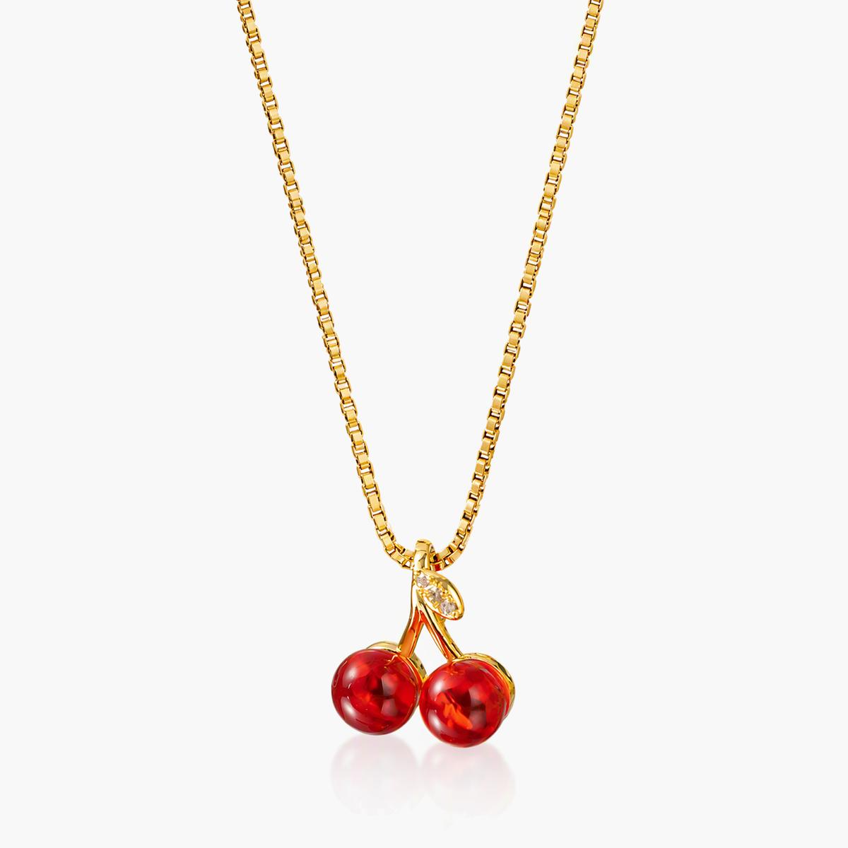 Cute Cherry Pendant Necklace