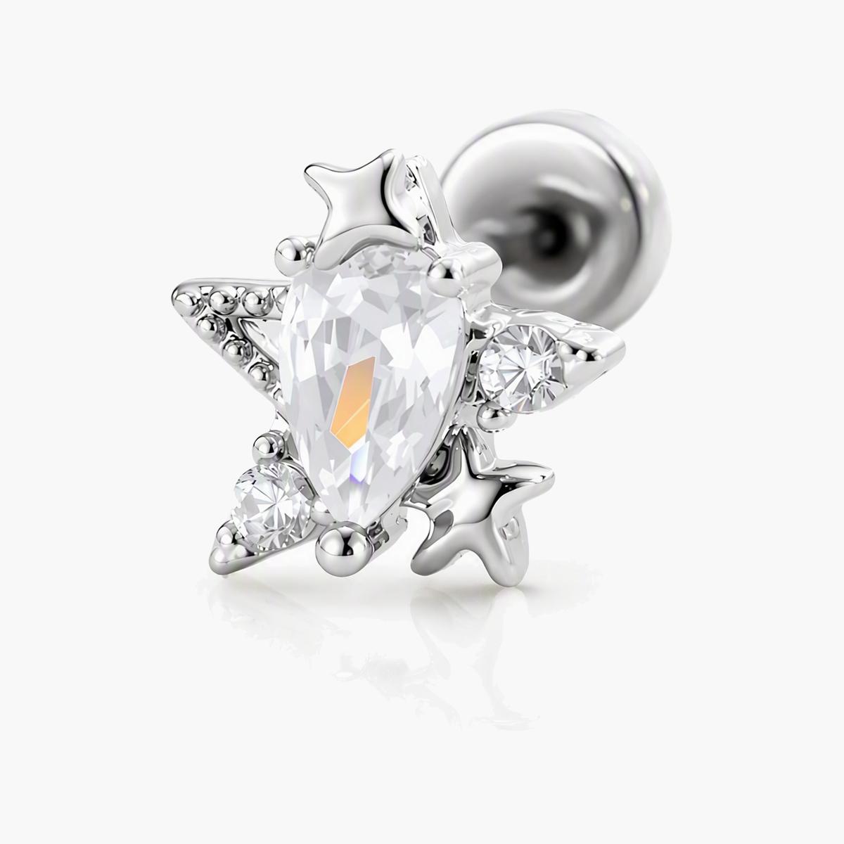 Cute Star Cluster Stud Earrings