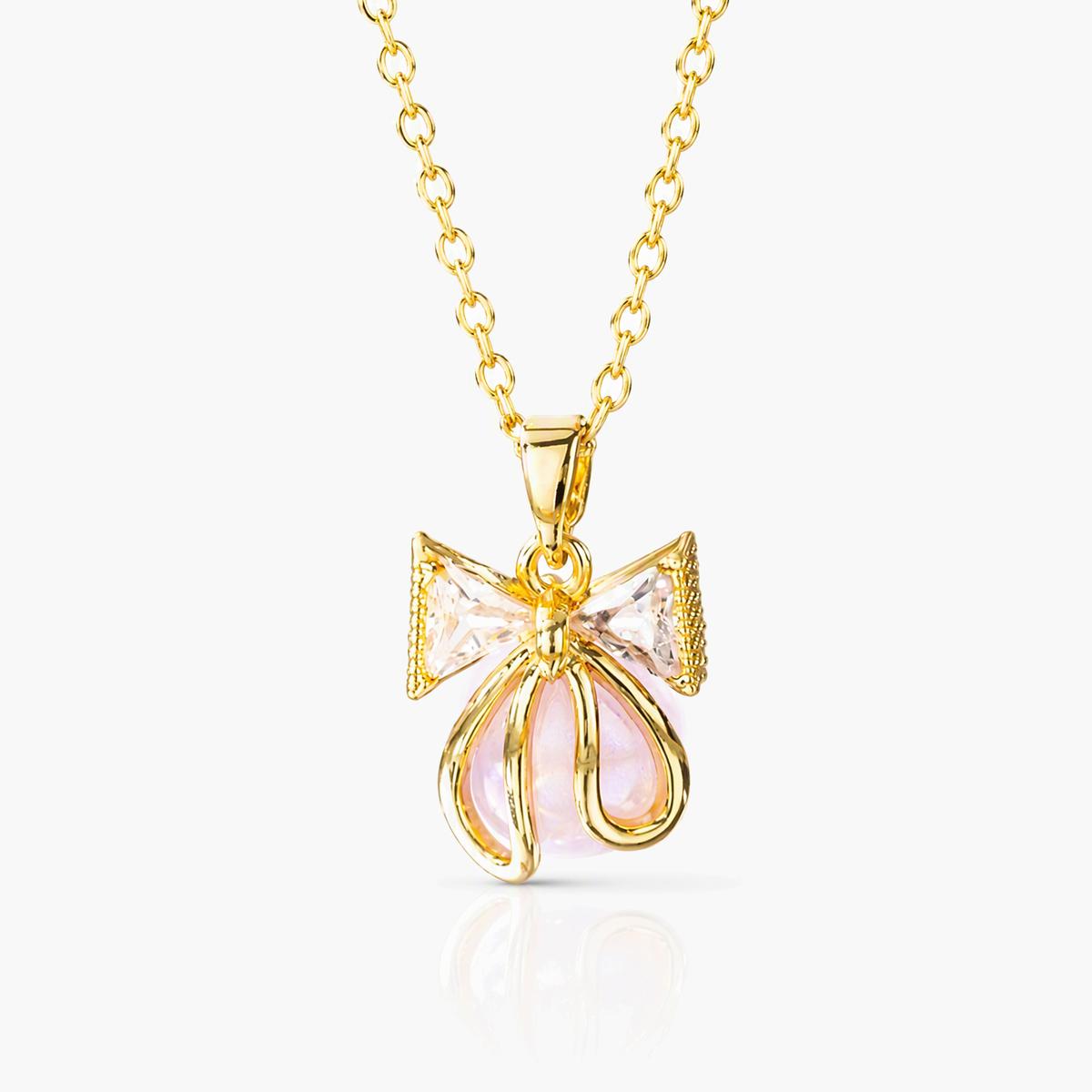Cute Bow Knot Pendant Necklace