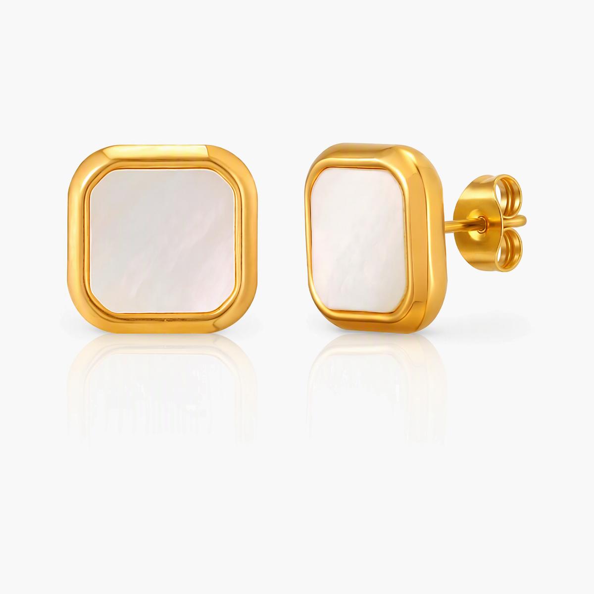 Minimalist Square Stud Earrings