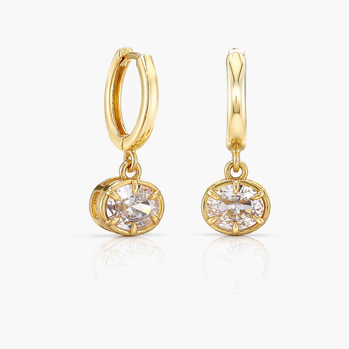 Dainty Stone Drop Earrings