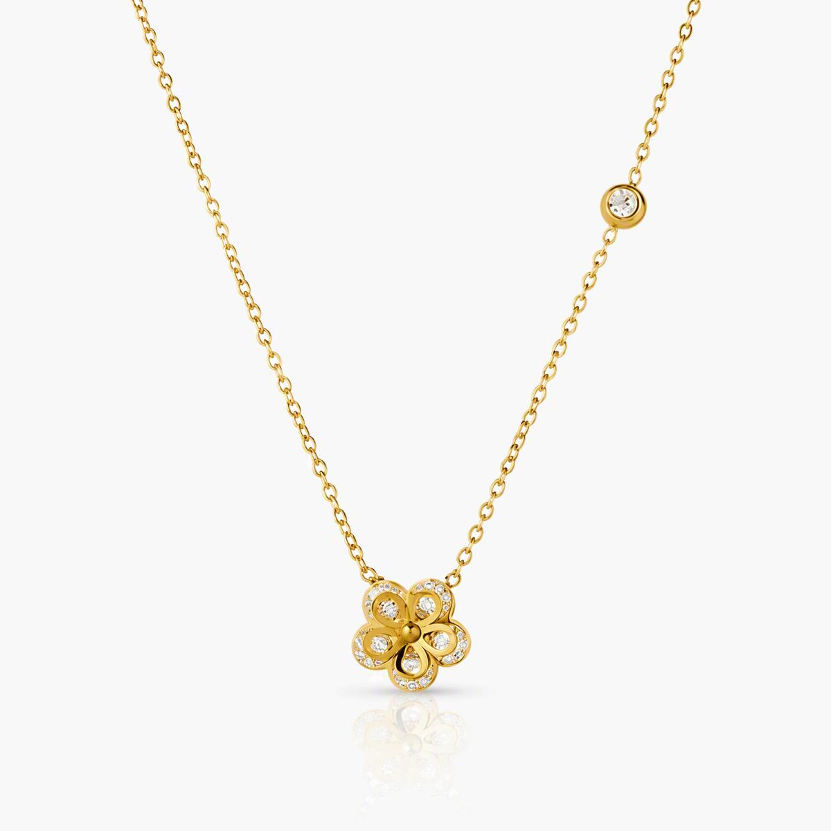 Dainty Flower Layered Necklace