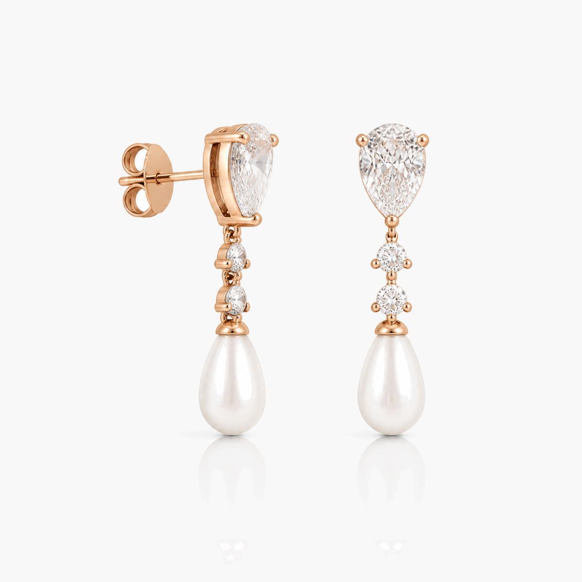 Elegant Teardrop Pearl Drop Earrings