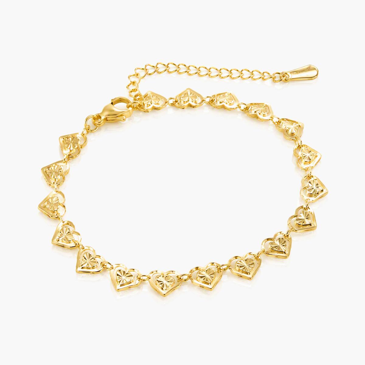 Trendy Heart Charm Bracelet