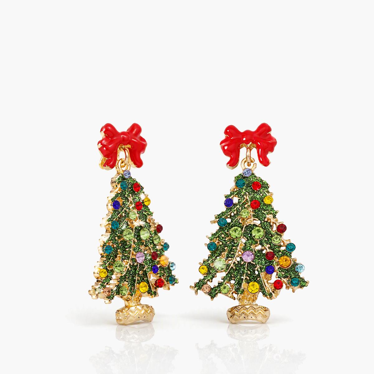 Cute Bow Knot Tree Drop Earrings