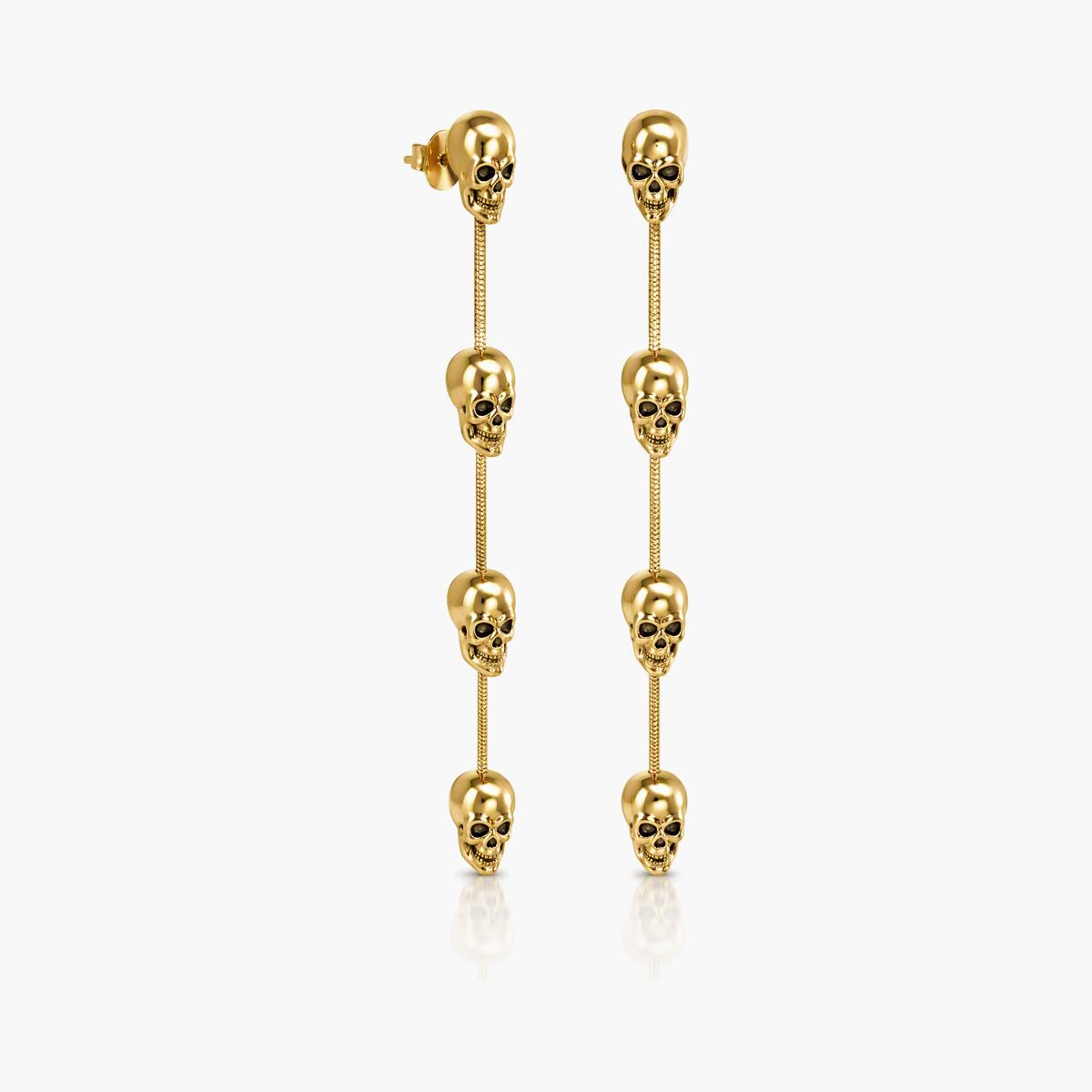 Trendy Skeleton Figure Drop Earrings