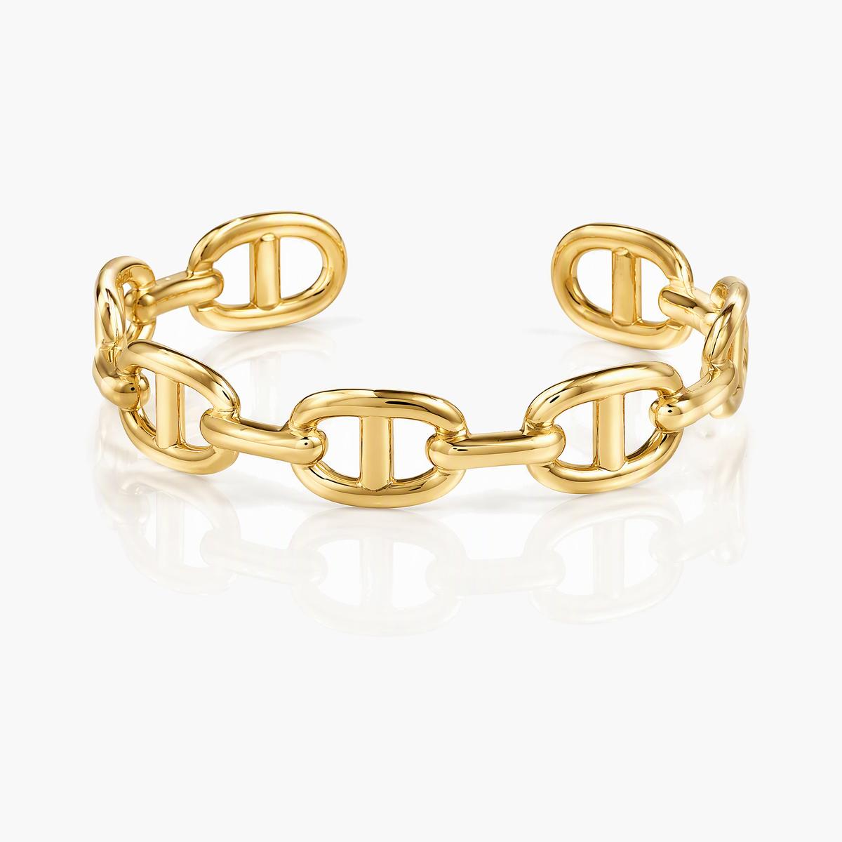 Chunky Open Link Cuff Bracelet