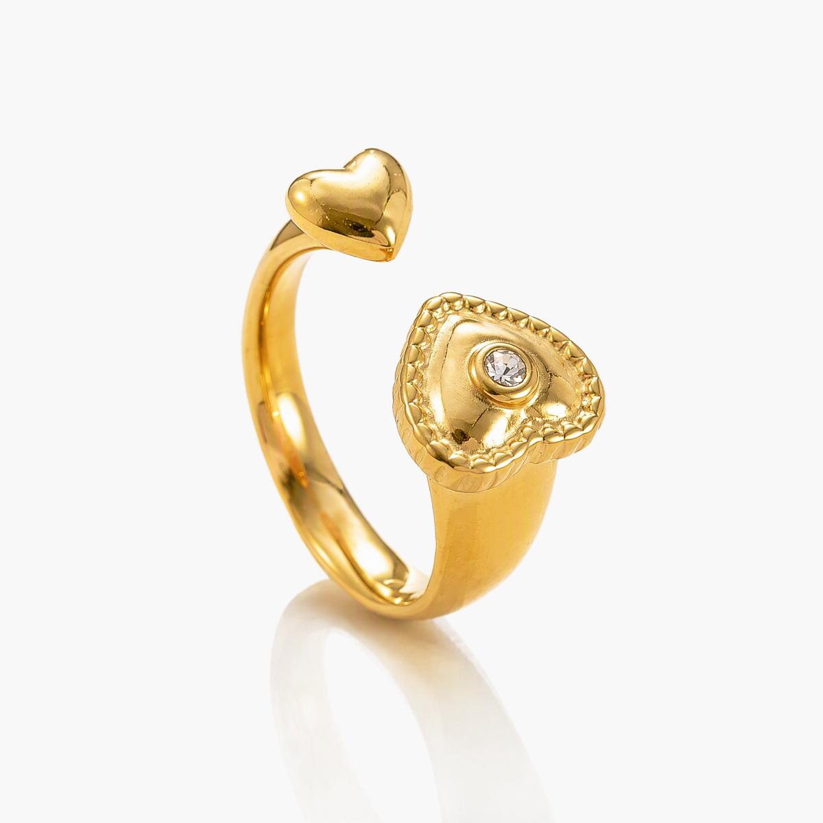 Cute Celestial & Flower Open Ring