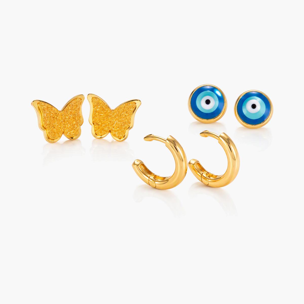 Cute Evil Eye Stud Earrings