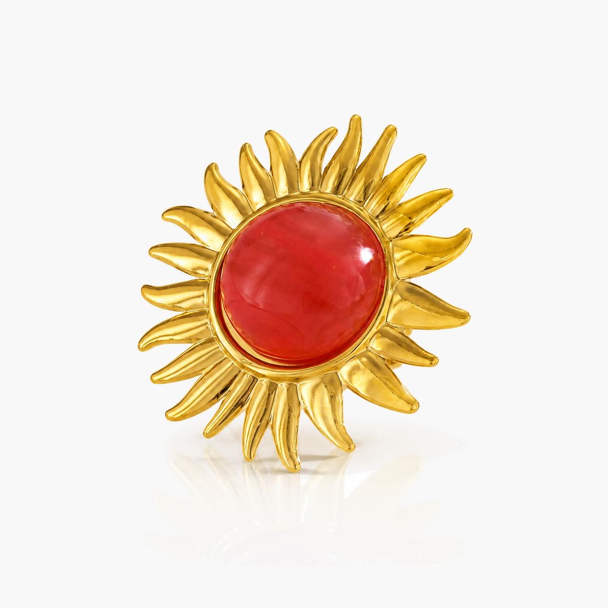 Chunky Irregular Stone Ring