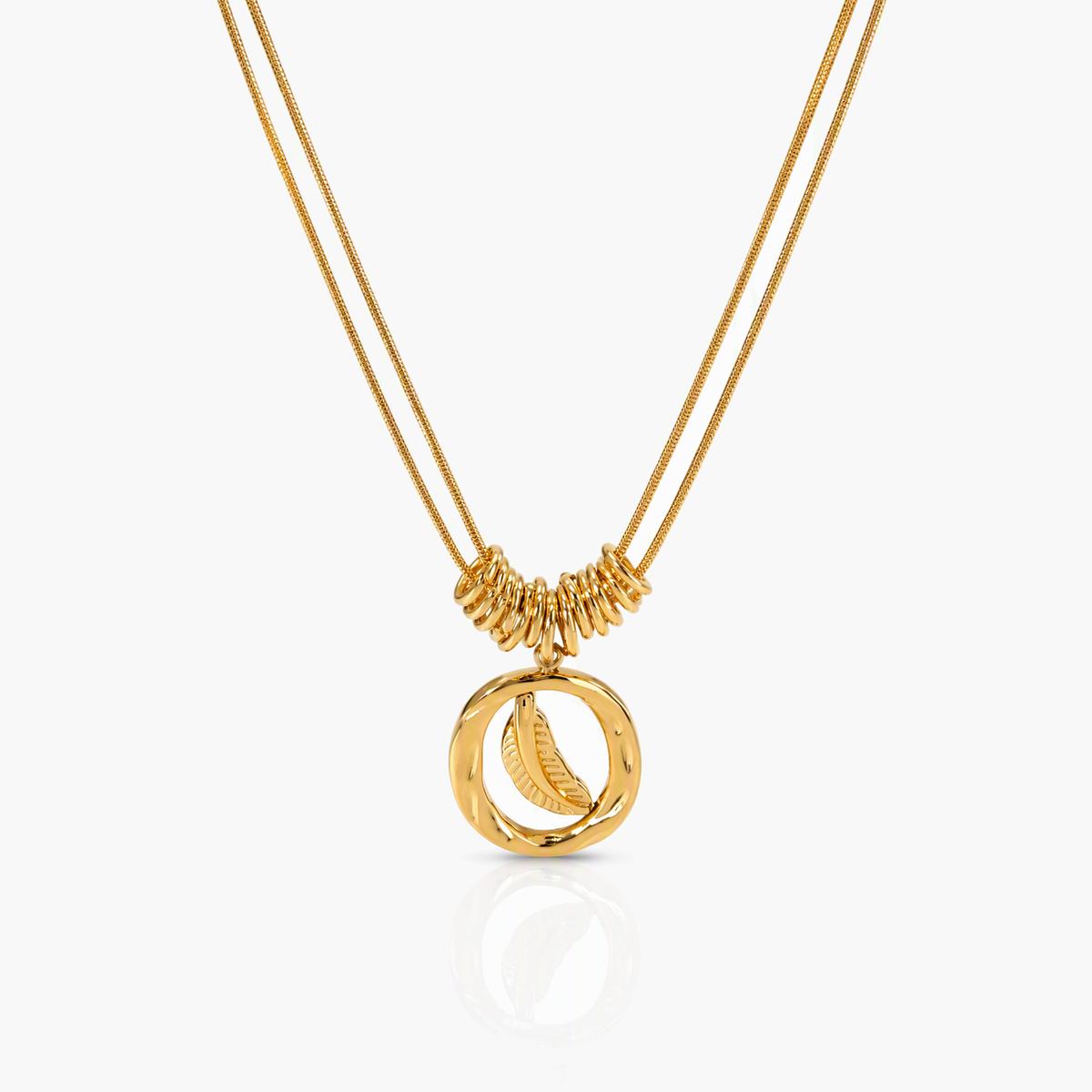 Dainty Sun & Heart Snake Chain Necklace