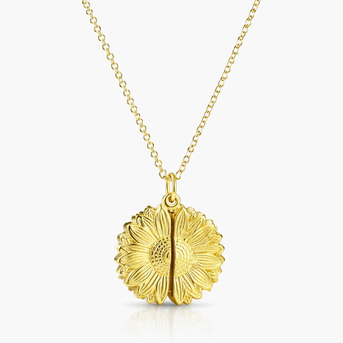 Sunflower Pendant Necklace