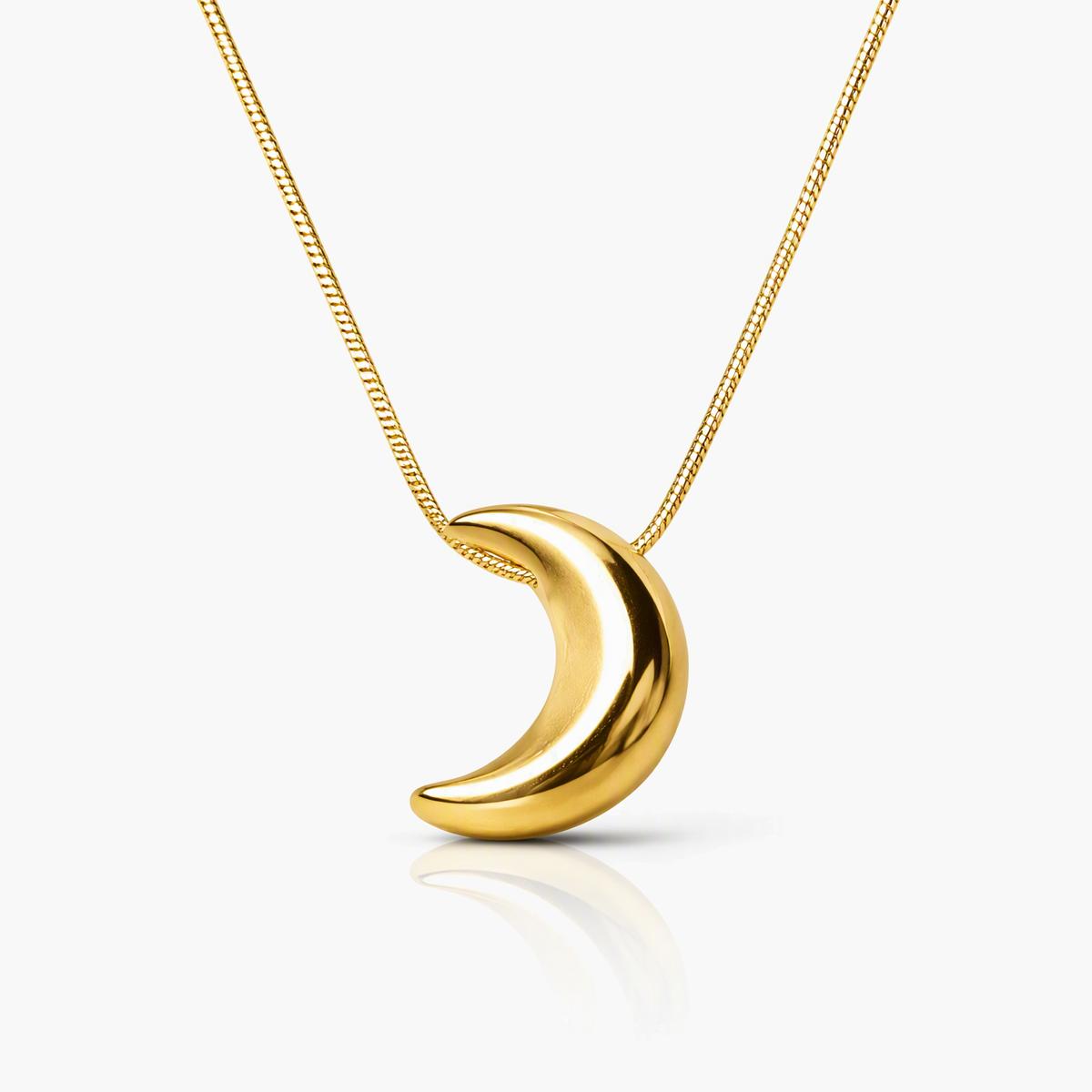Crescent Moon Pendant Necklace