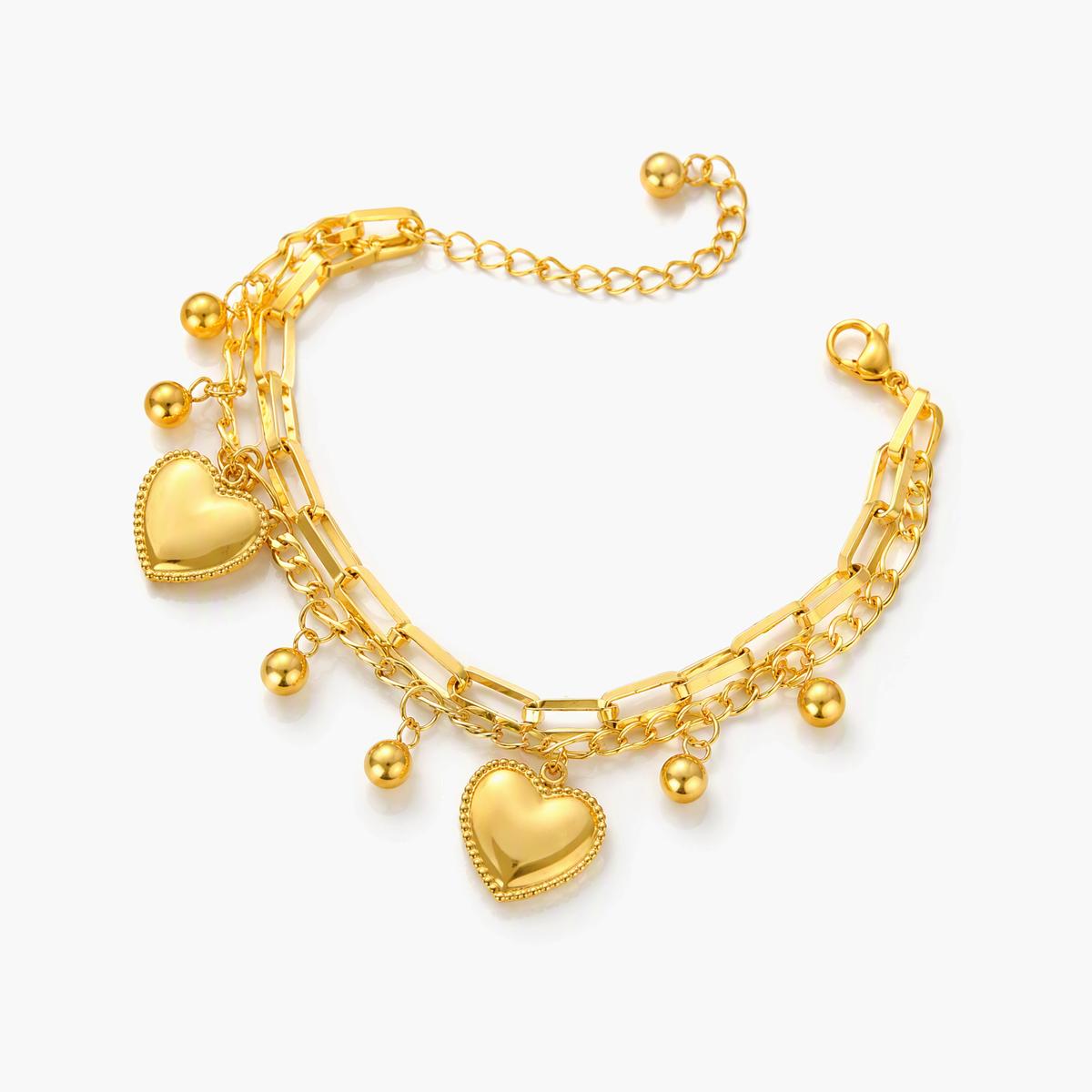 Four-Leaf Clover Charm Bracelet