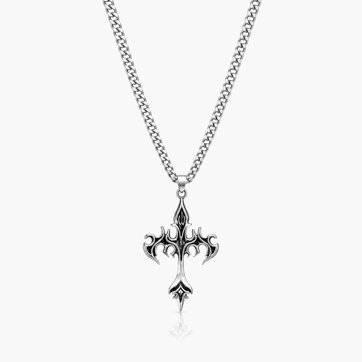 Gothic Cross Pendant Necklace