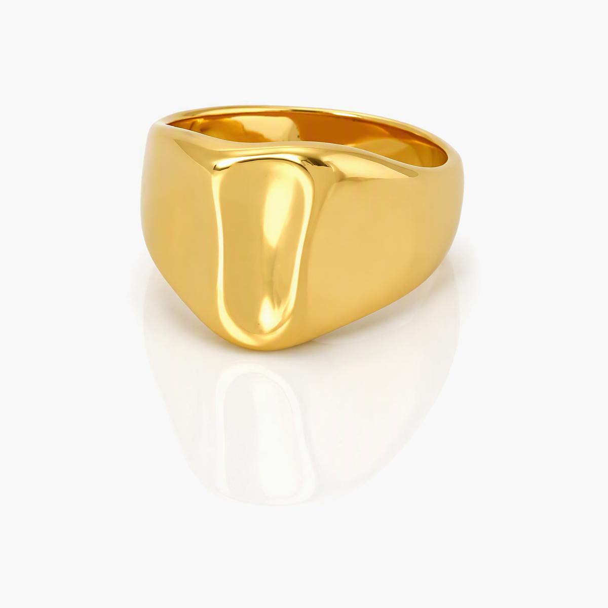 Chunky Irregular Signet Ring