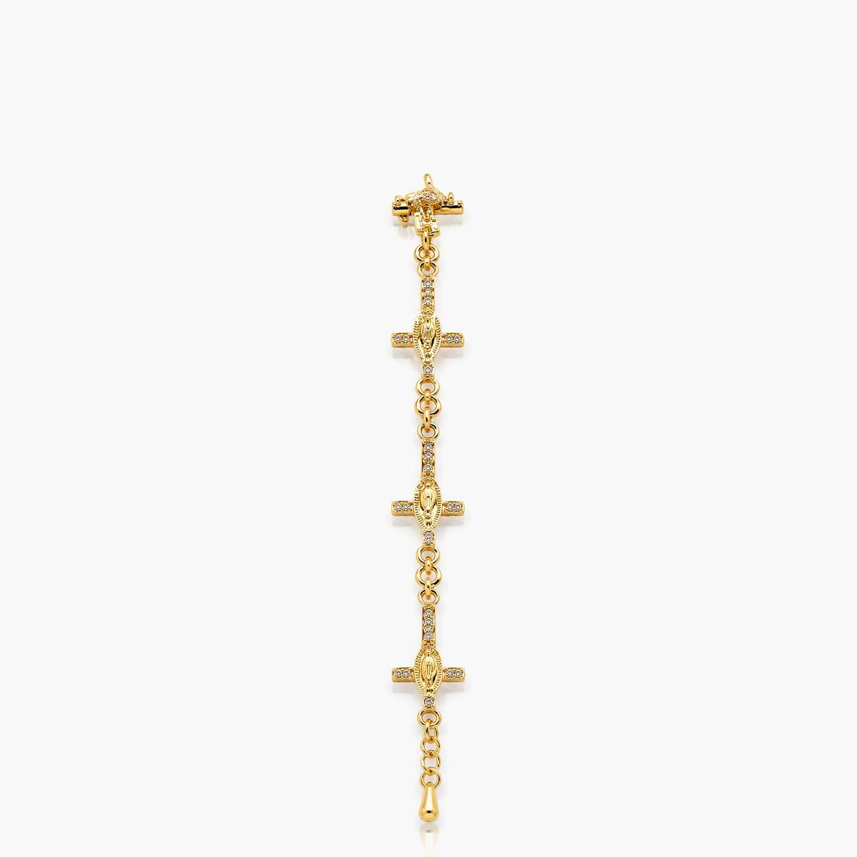 Trendy Sun & Cross Charm Bracelet