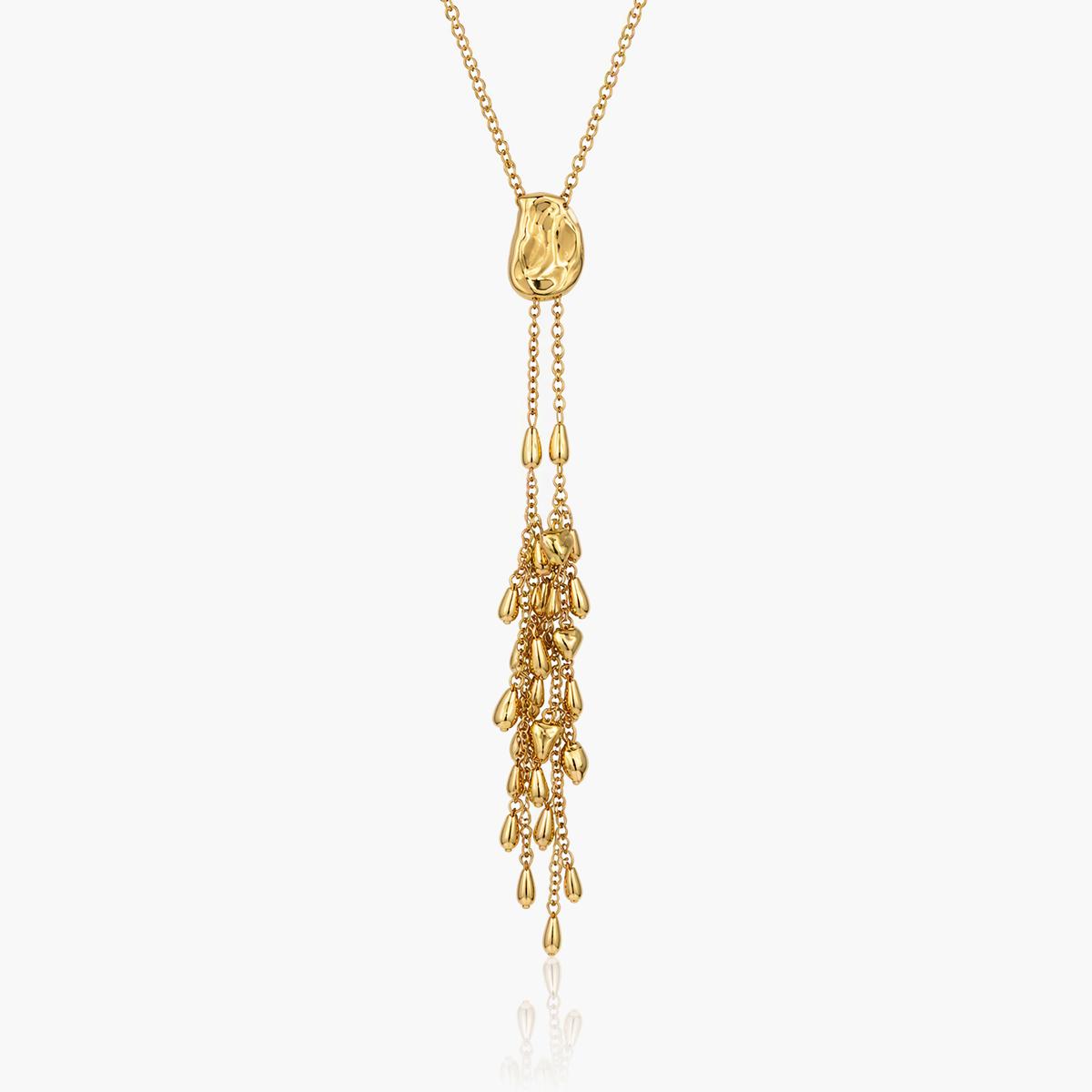 Teardrop Tassel Pendant Necklace