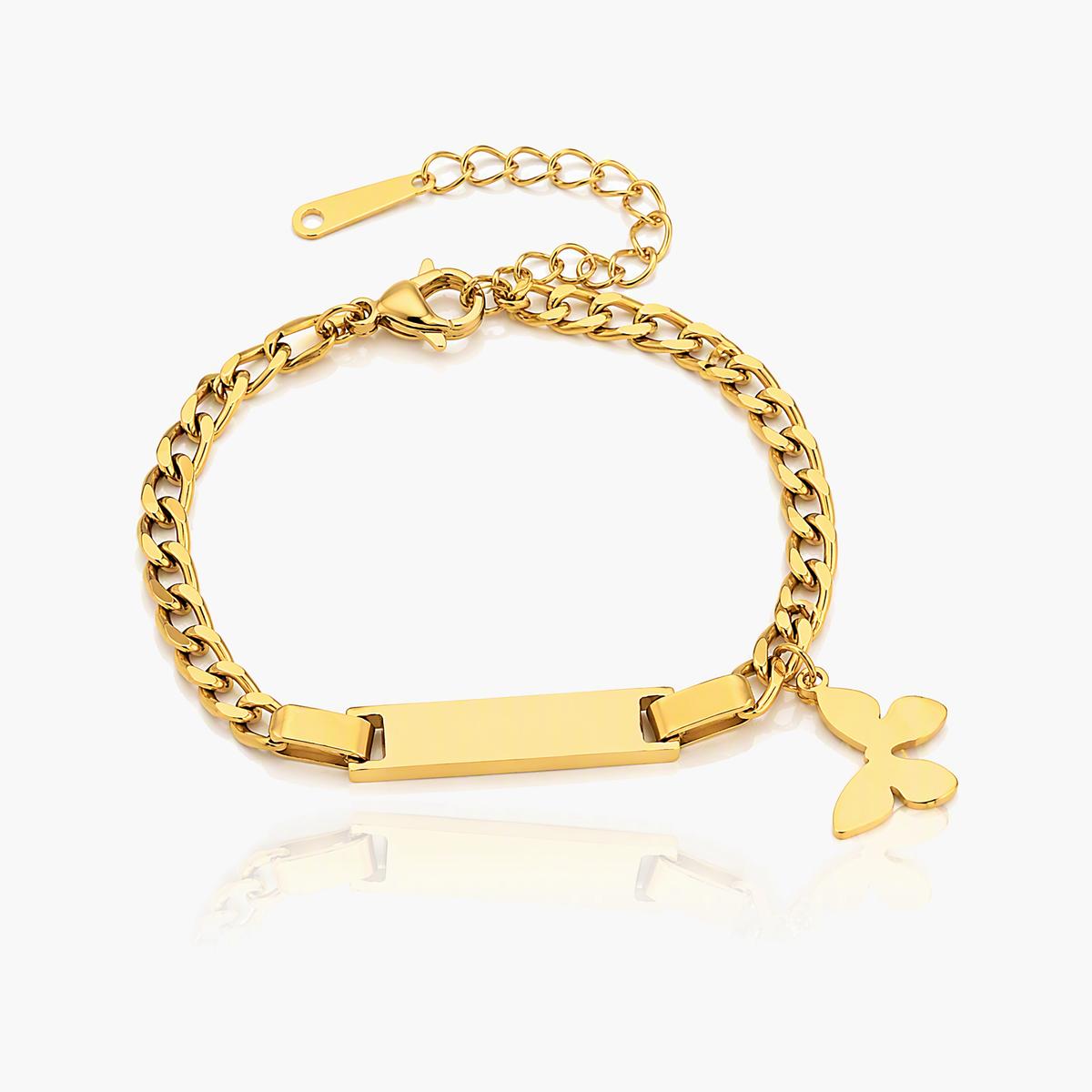 Cute Bar Link Charm Bracelet