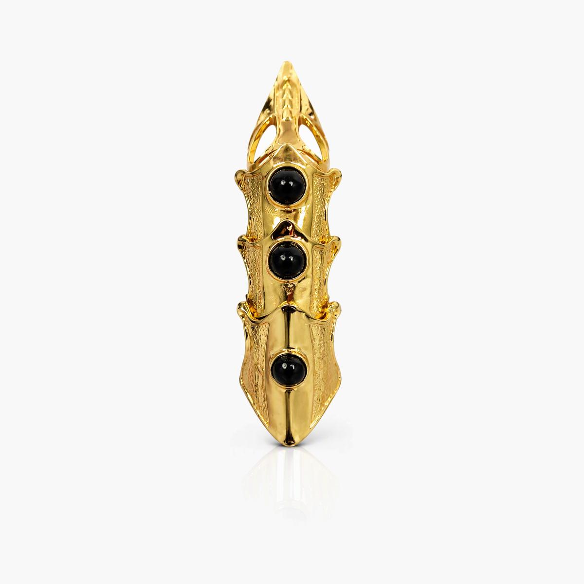 Trendy Studded Claw Ring
