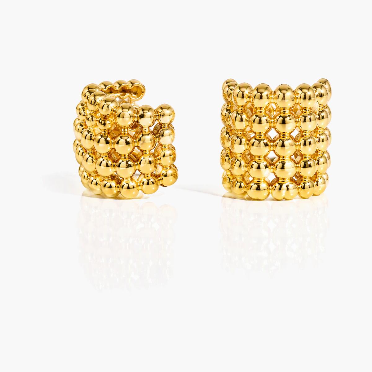 Beaded Cluster Earrings