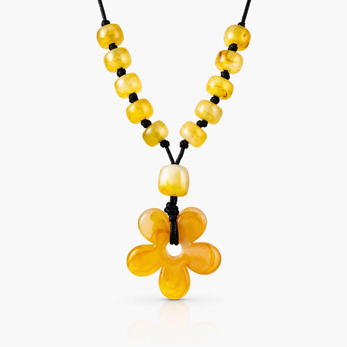 Boho Flower Pendant Necklace