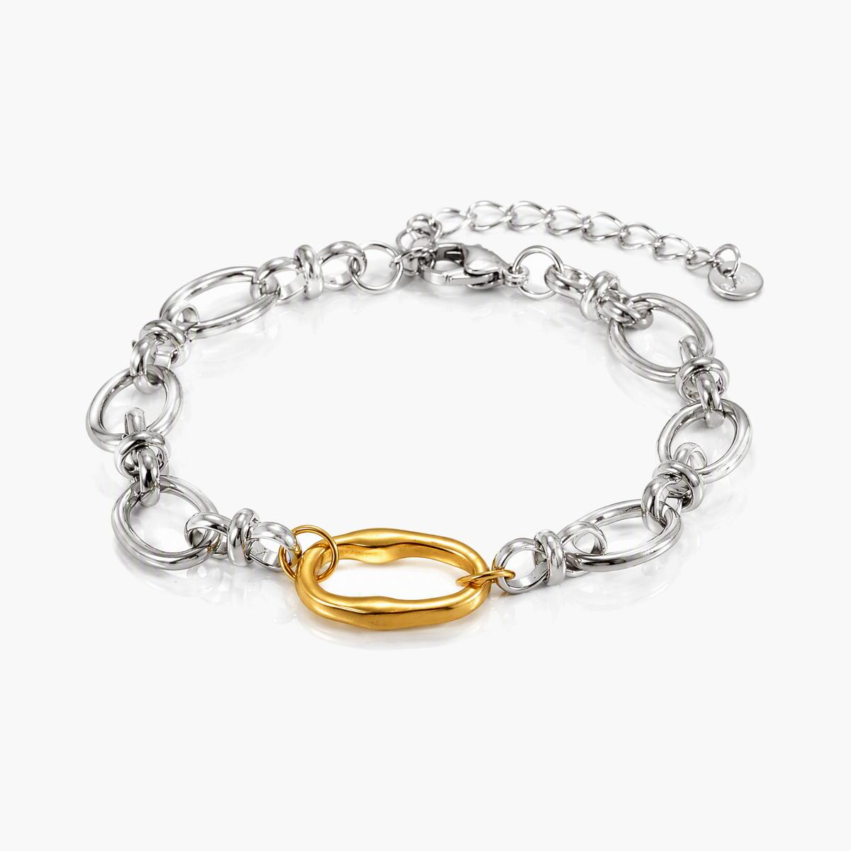 Heart Charm Link Bracelet