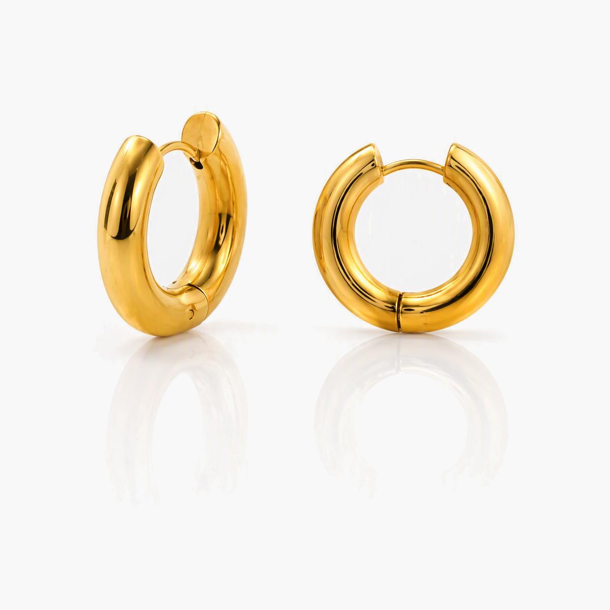Minimalist Open Cuff Hoop Earrings