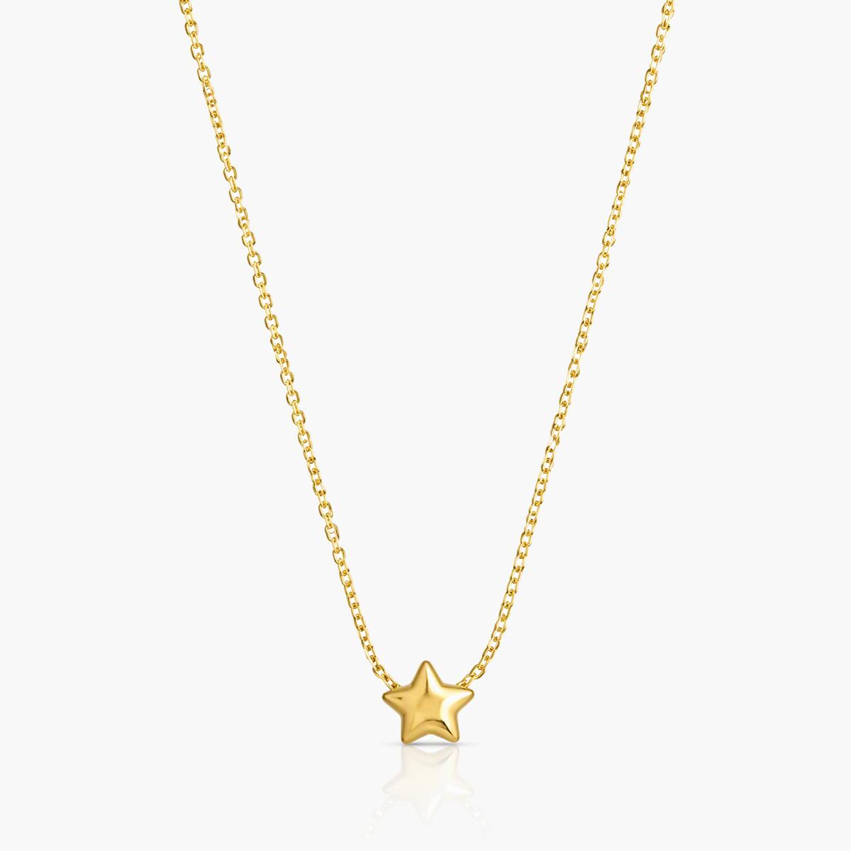 Dainty Star and Clover Necklace
