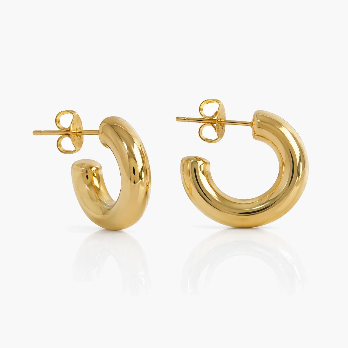Minimalist Open Cuff Stud Earrings