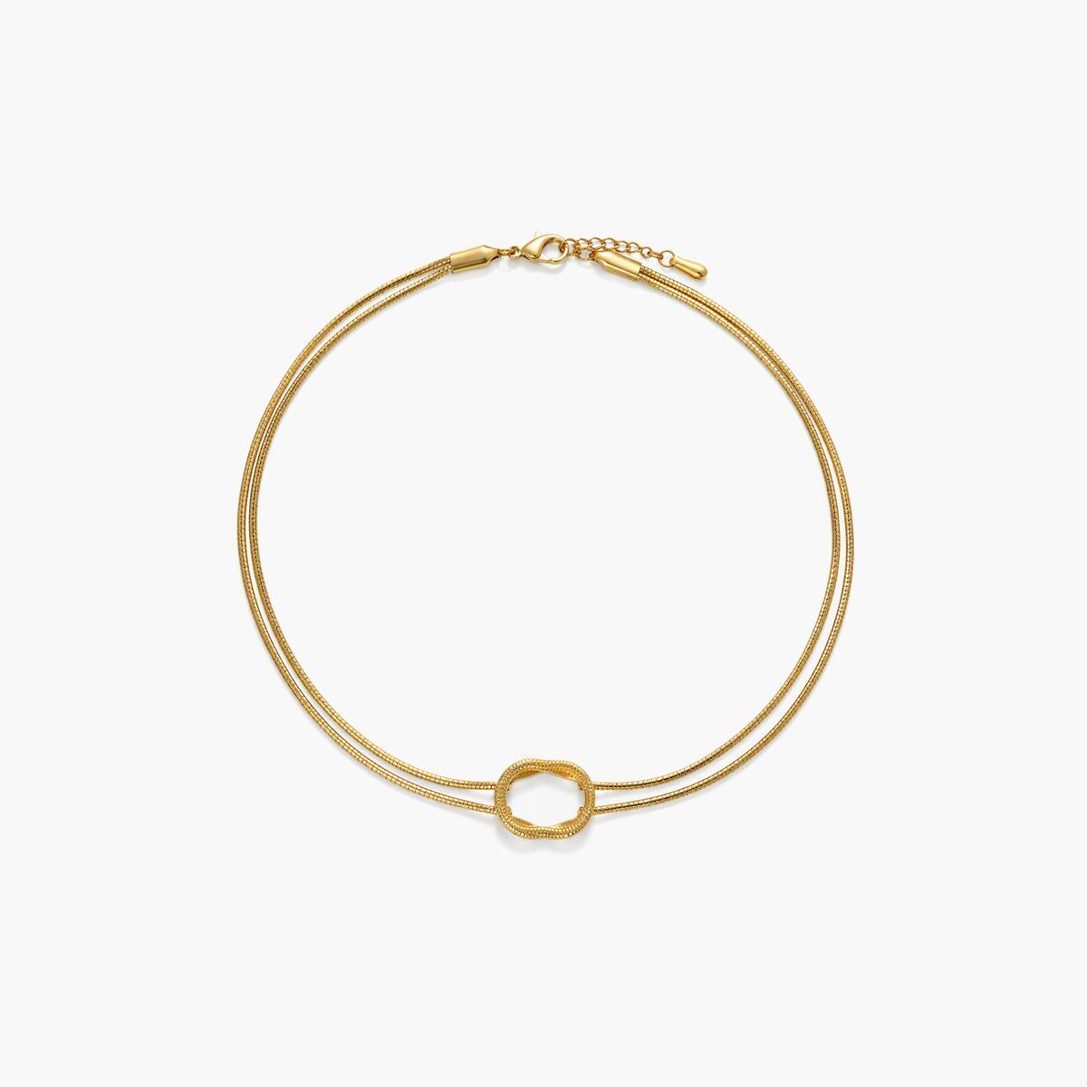 Dainty Knotted Snake Chain Necklace