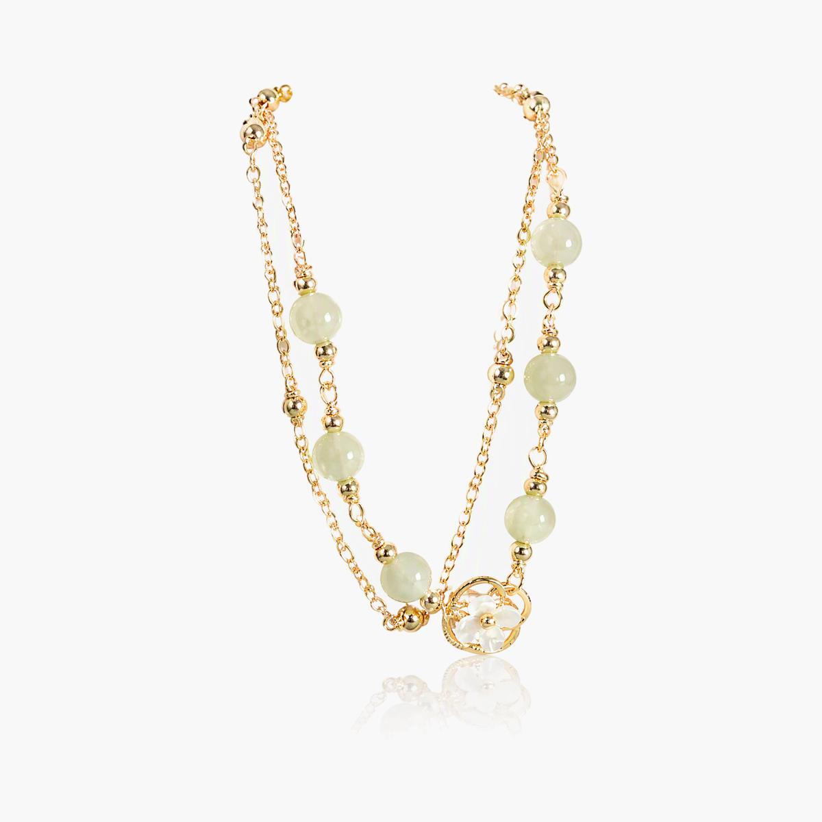 Dainty Flower Charm Bracelet