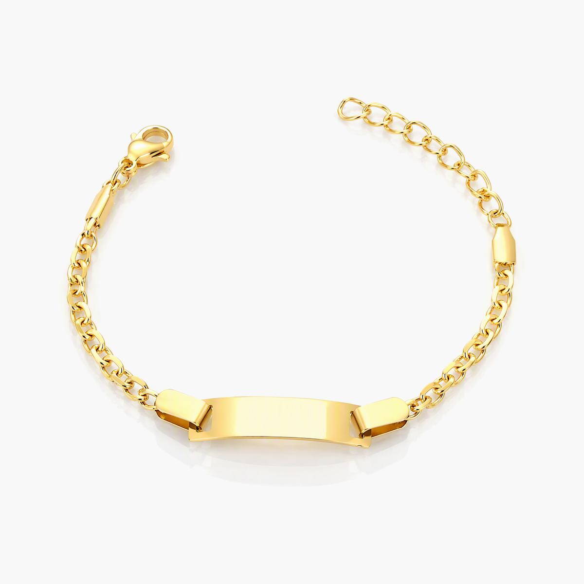 Minimalist Bar ID Plate Bracelet
