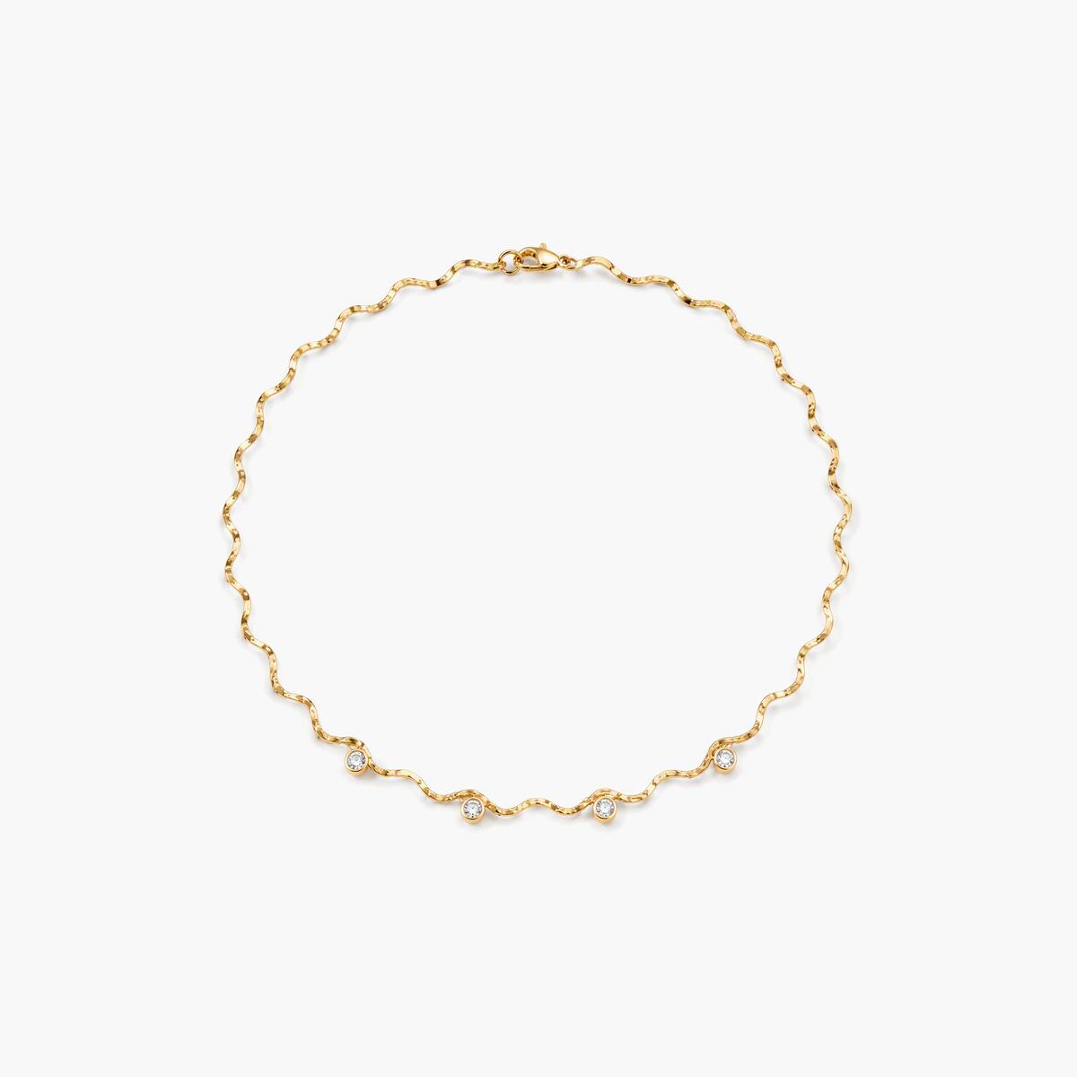 Dainty Wavy Chain Necklace