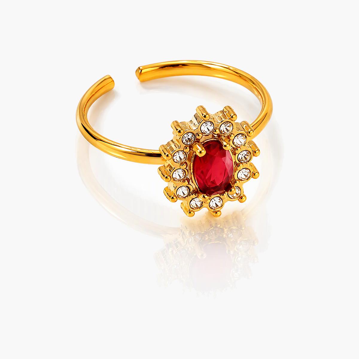 Vintage Flower Halo Ring