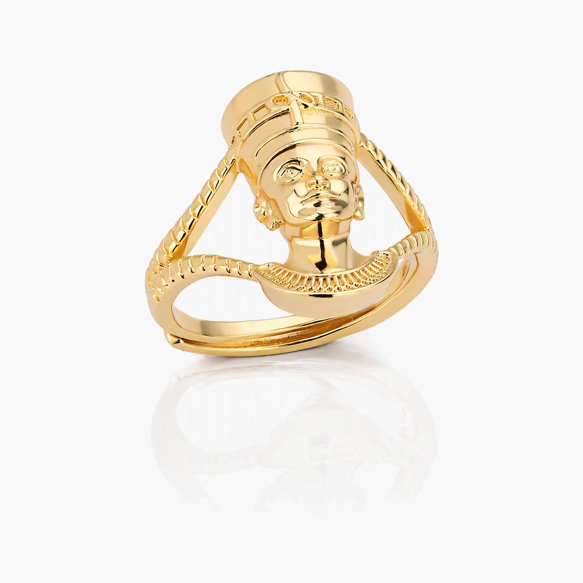 Trendy Pharaoh Head Ring