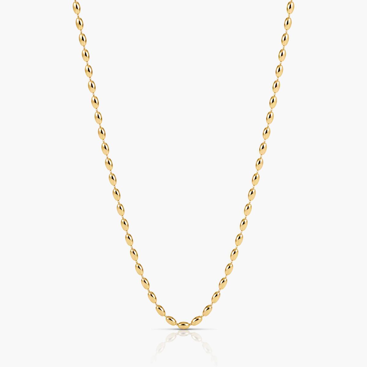 Rice Bead Chain Necklace