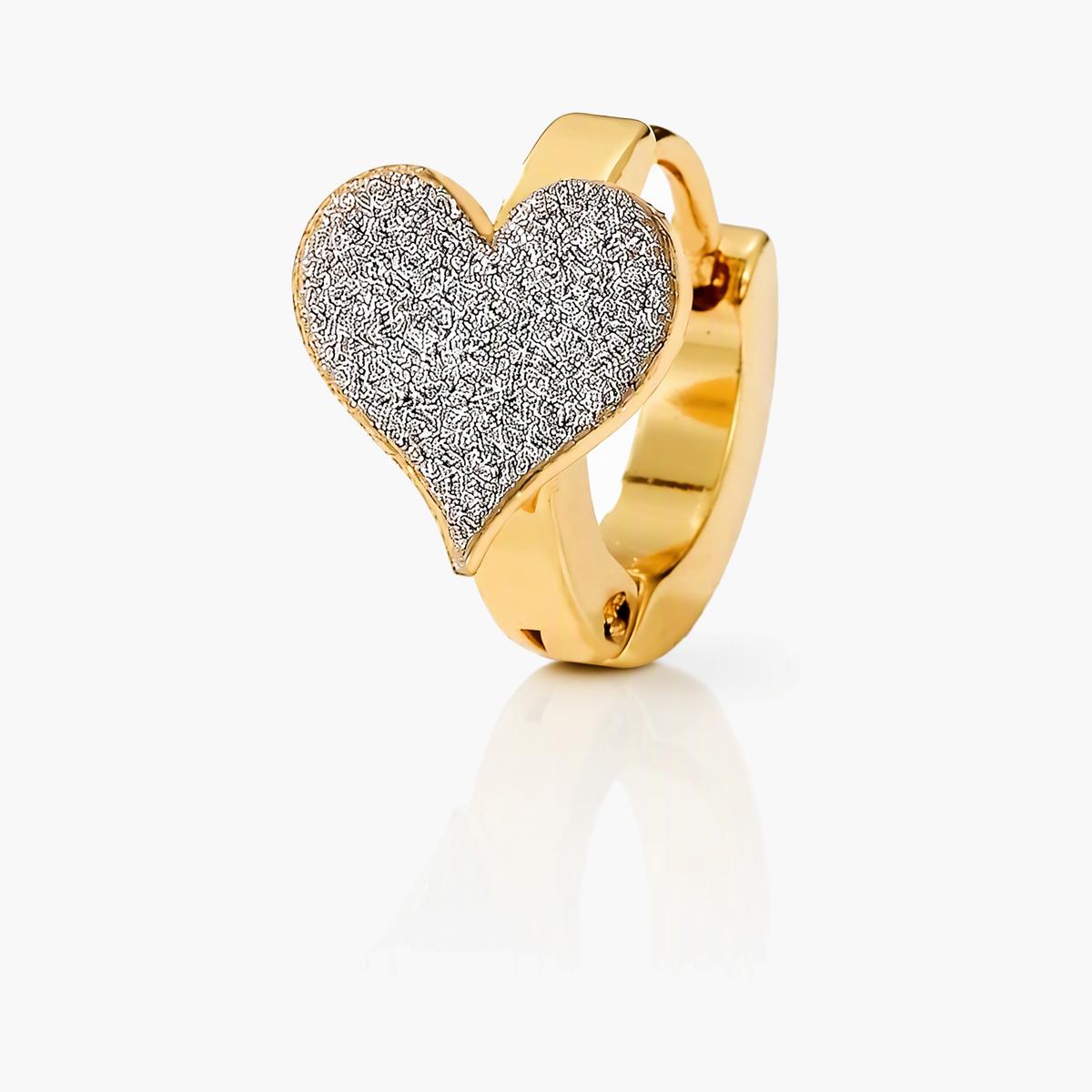 Dainty Heart Huggie Earrings