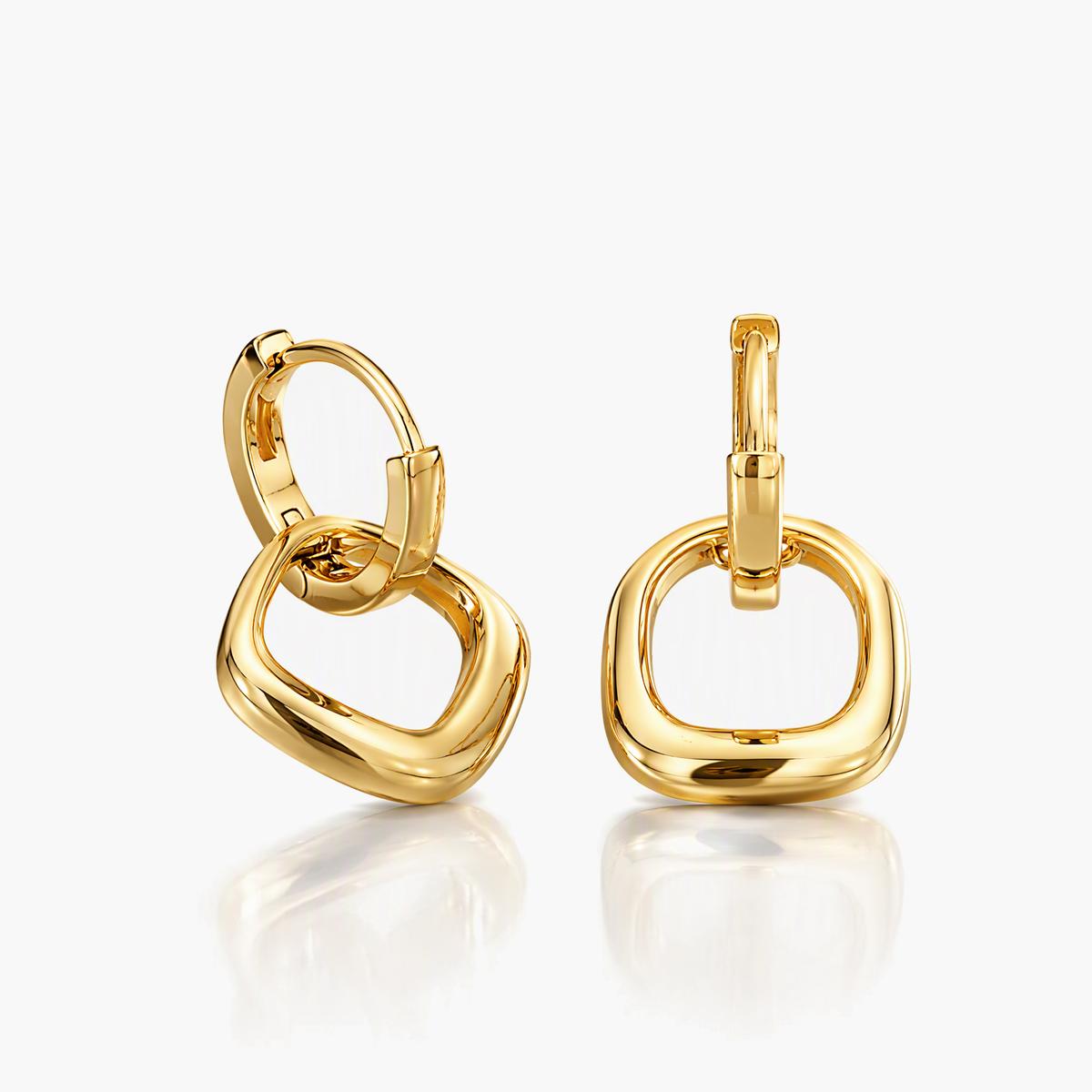 Minimalist Square Hoop Earrings