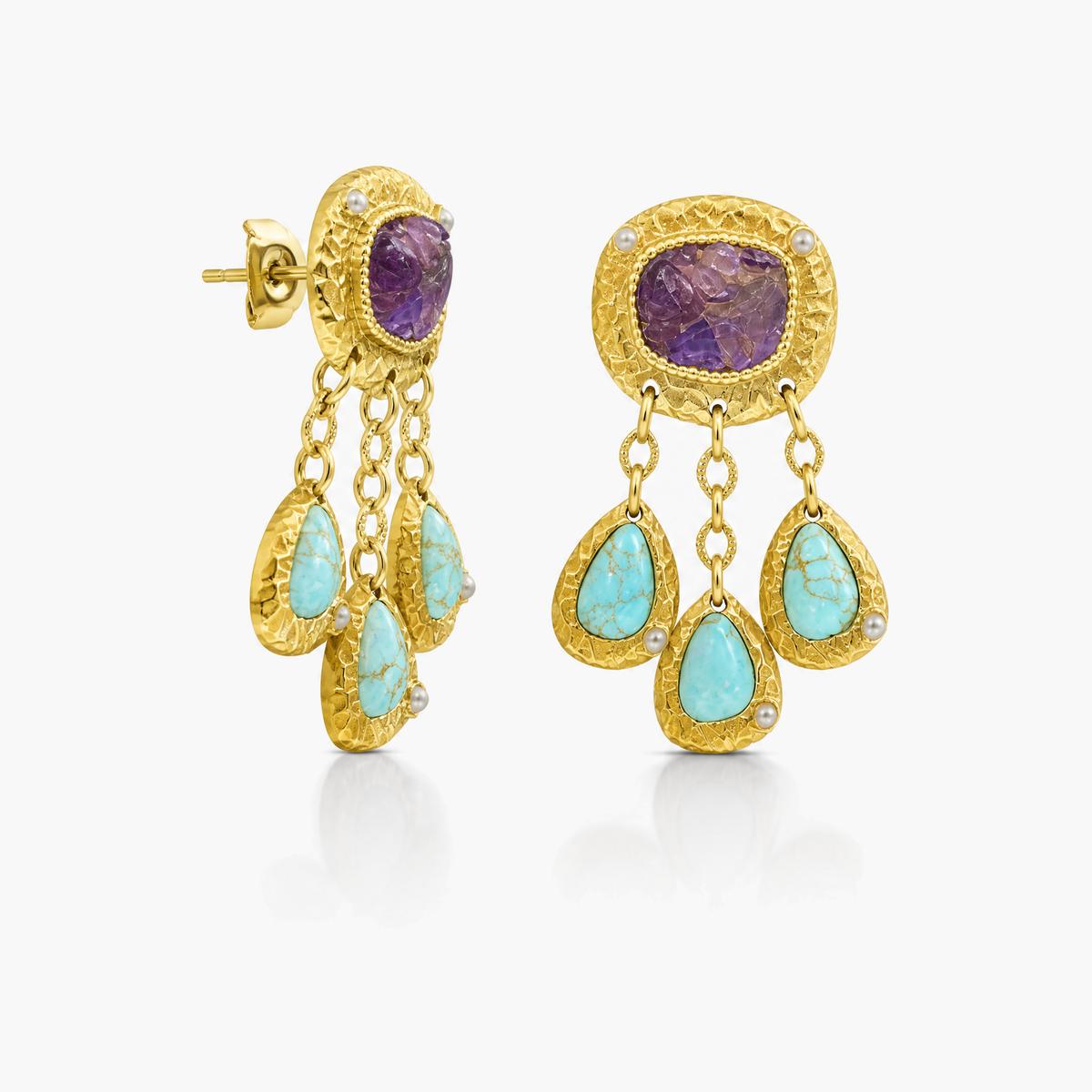 Boho Teardrop Drop Earrings