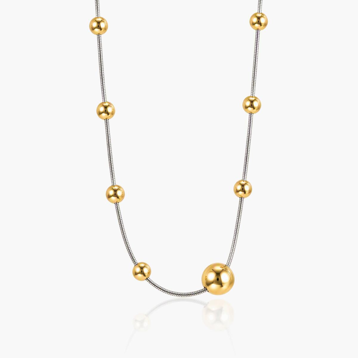 Minimalist Spaced Bead Necklace