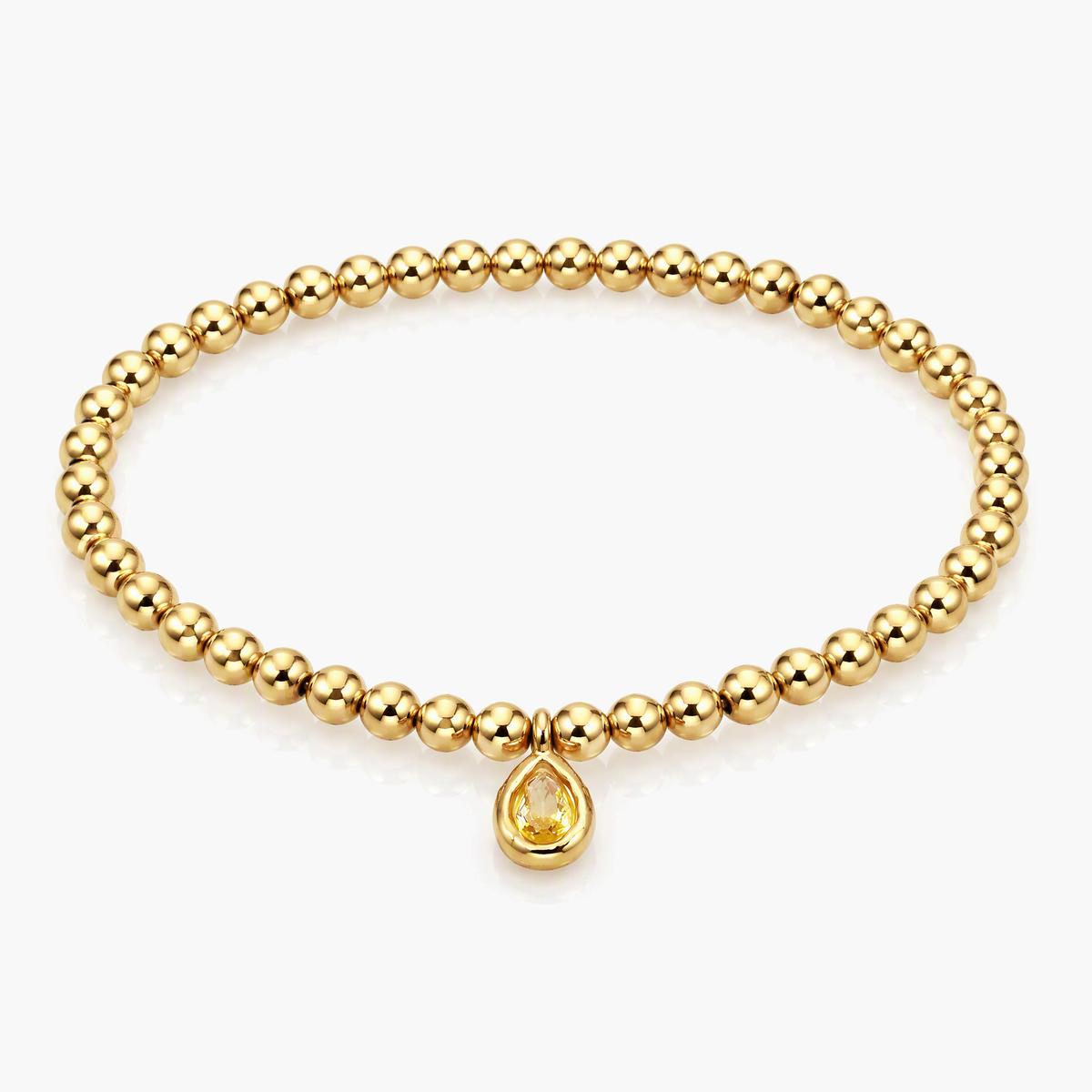 Dainty Teardrop Charm Bracelet